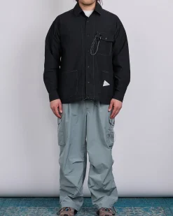 Online and wander Cordura Cotton Rip Shirt Jacket Black