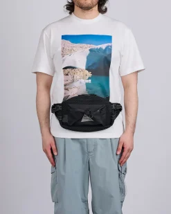 Fashion and wander 3D Mesh Waist Bag Black