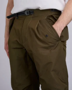 Best and wander High Count Side Zip Hem Pant Dark Khaki