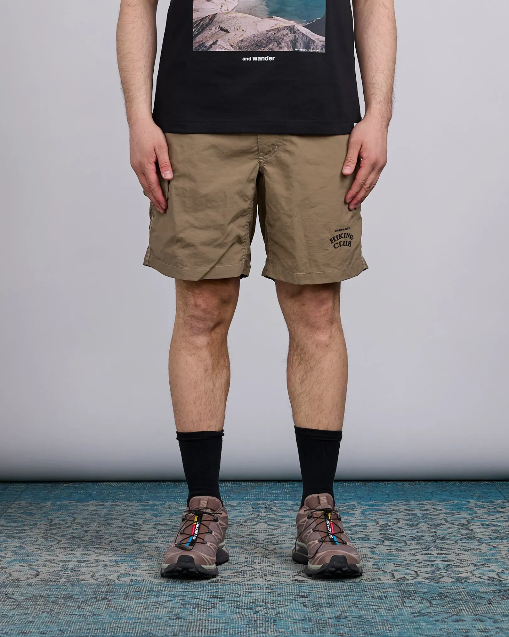 Hot and wander Hiking Club Taffeta Hiking Short Beige