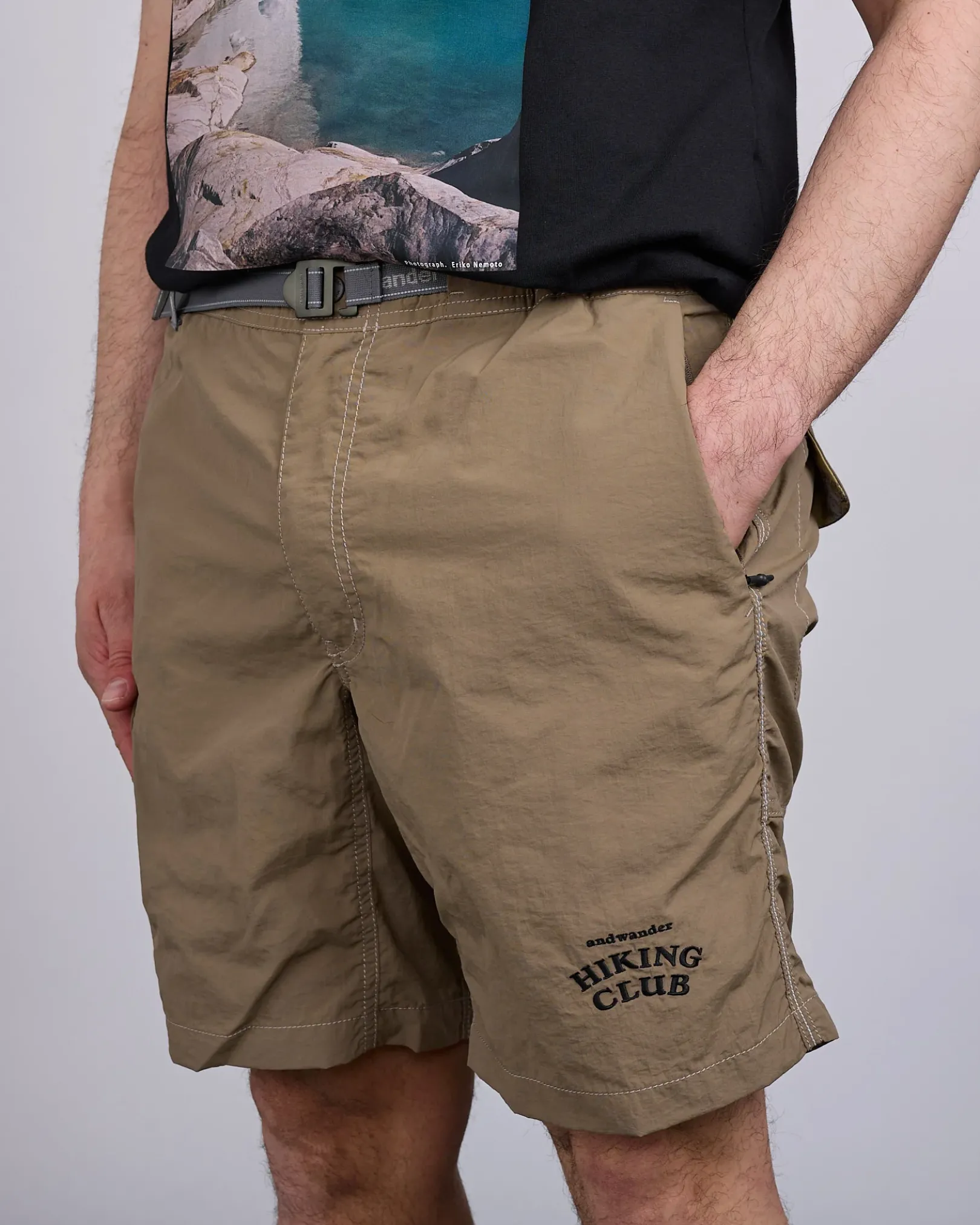 Hot and wander Hiking Club Taffeta Hiking Short Beige