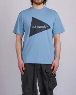 Fashion and wander Log T-Shirt Light Blue