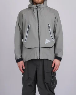 Outlet and wander Loose Fitting Rain Jacket Gray