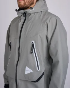Outlet and wander Loose Fitting Rain Jacket Gray
