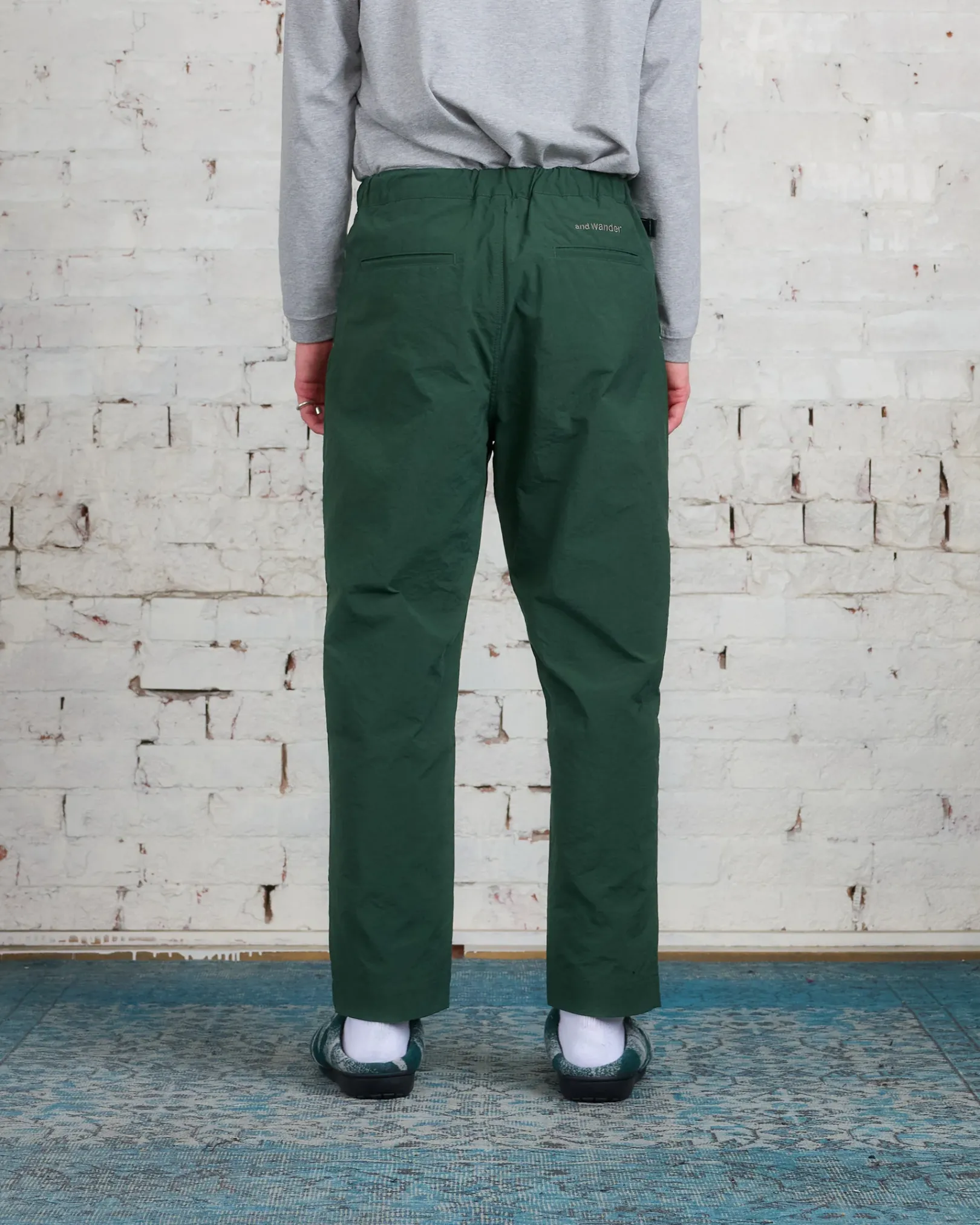 Sale and wander Nylon Chino Tuck Tapered Pant Green
