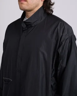 Clearance and wander Oversized Rip Nylon Jacket Black