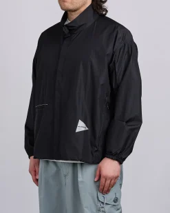Clearance and wander Oversized Rip Nylon Jacket Black