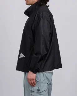Clearance and wander Oversized Rip Nylon Jacket Black
