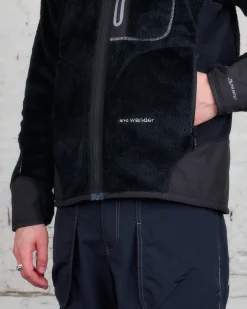 Fashion and wander Polartec High Loft Fleece Jacket Black