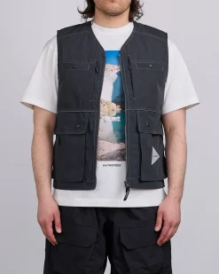 New and wander Tough Aramid Cargo Vest (M) Charcoal