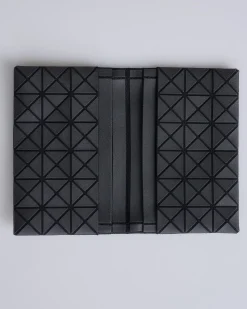 Hot BAO BAO ISSEY MIYAKE Repeat Oyster Card Case Wallet Matte Black