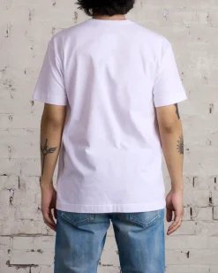 Clearance Comme des Garçons PLAY CDG PLAY Black Chest Hollow Heart T-Shirt White