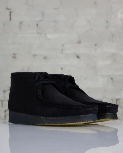 Outlet Clarks Originals Clarks Men's Wallabee Boot Black Suede
