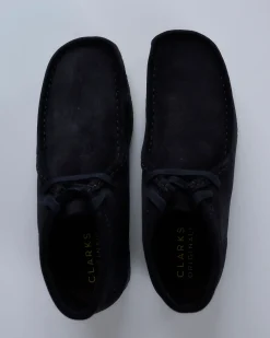 Outlet Clarks Originals Clarks Men's Wallabee Boot Black Suede