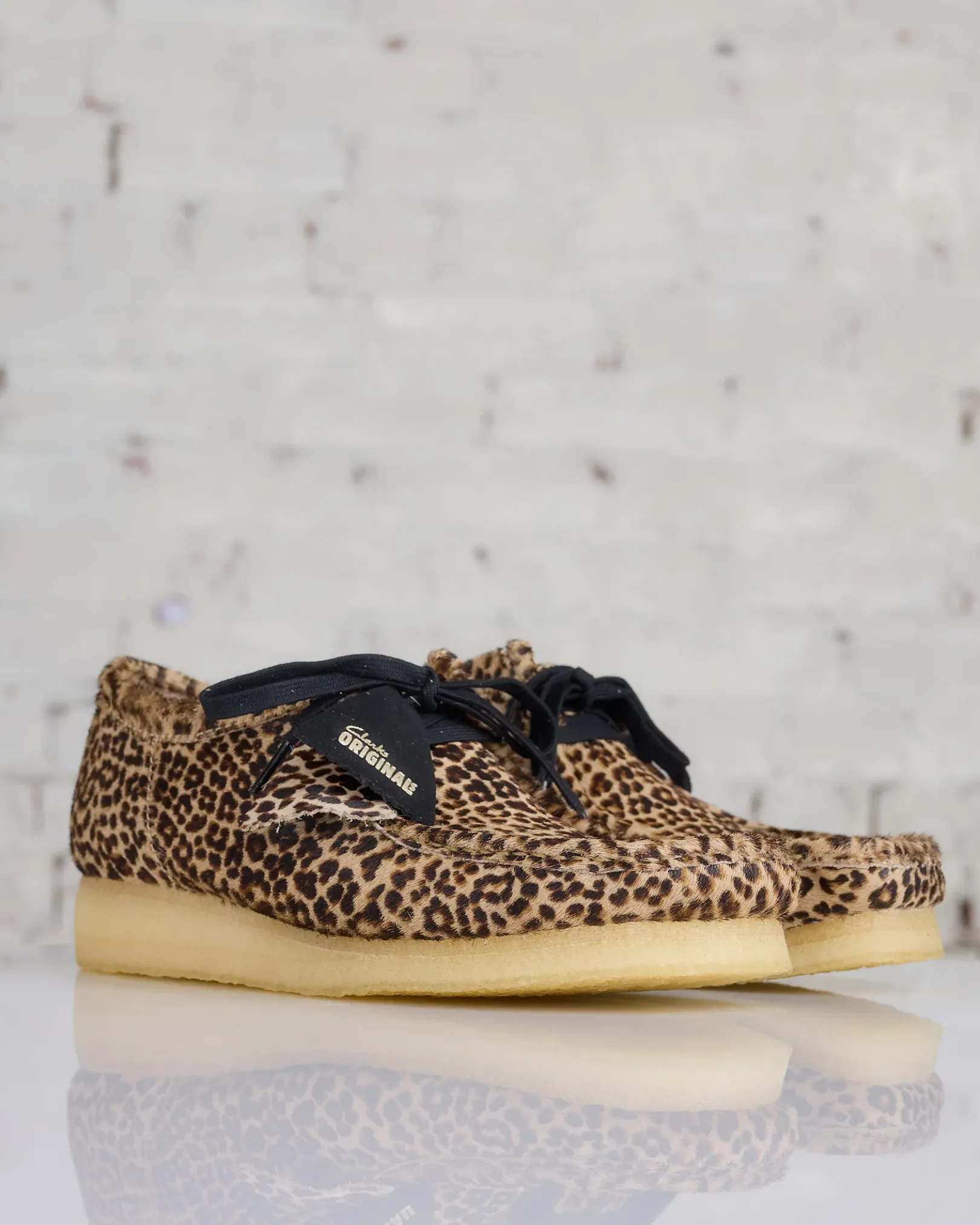 Online Clarks Originals Men's Wallabee Leopard Print