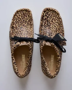 Online Clarks Originals Men's Wallabee Leopard Print