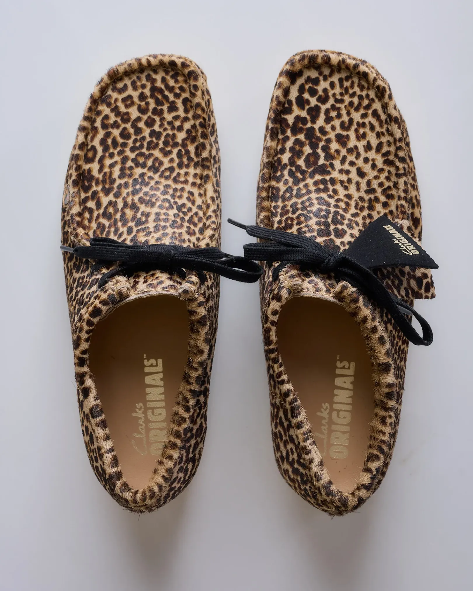 Online Clarks Originals Men's Wallabee Leopard Print