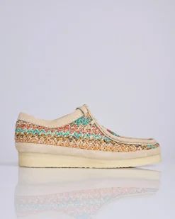 Fashion Clarks Originals Wallabee Multi Raffia