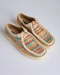 Fashion Clarks Originals Wallabee Multi Raffia