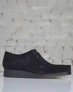 New Clarks Originals Clarks Wallabee Black Suede
