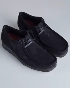 New Clarks Originals Clarks Wallabee Black Suede