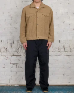 Online COMME des GARÇONS HOMME Heavy Boa Fleece Trucker Jacket Beige