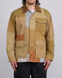Best COMME des GARÇONS HOMME Nylon Back Satin Chore Jacket Multi Mix