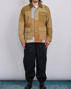 Best COMME des GARÇONS HOMME Nylon Back Satin Chore Jacket Multi Mix