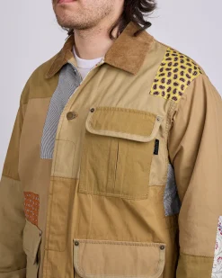 Best COMME des GARÇONS HOMME Nylon Back Satin Chore Jacket Multi Mix