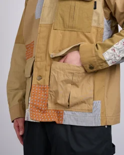 Best COMME des GARÇONS HOMME Nylon Back Satin Chore Jacket Multi Mix