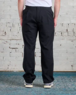 Sale COMME des GARÇONS HOMME Plus Wool Dobby Stripe Pant Black