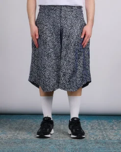 Clearance COMME des GARÇONS HOMME Plus Paisley Pattern Oversized Short Black