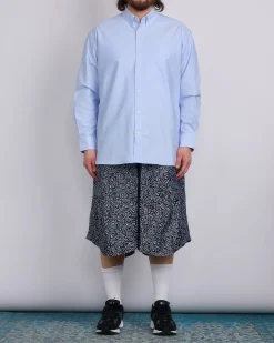 Clearance COMME des GARÇONS HOMME Plus Paisley Pattern Oversized Short Black