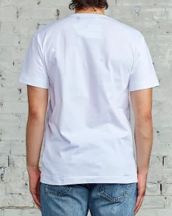 Discount Comme des Garçons PLAY Big Camouflage Large Low Heart T-Shirt White