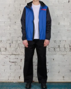 Discount Comme des Garçons PLAY K-Way Full Zip Hooded Jacket Blue/Black