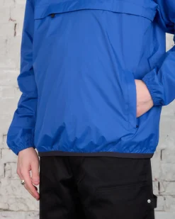 Outlet Comme des Garçons PLAY K-Way Half Zip Hooded Jacket Blue