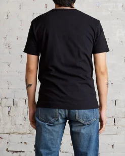 Outlet Comme des Garçons PLAY Medium Chest Print Red Heart T-Shirt Black