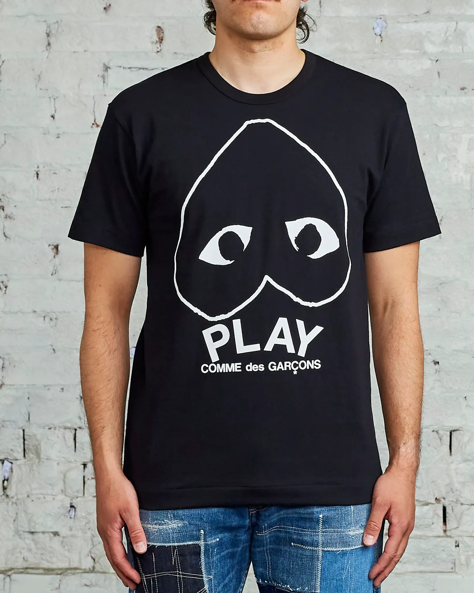 Sale Comme des Garçons PLAY PLAY Logo T-Shirt Black
