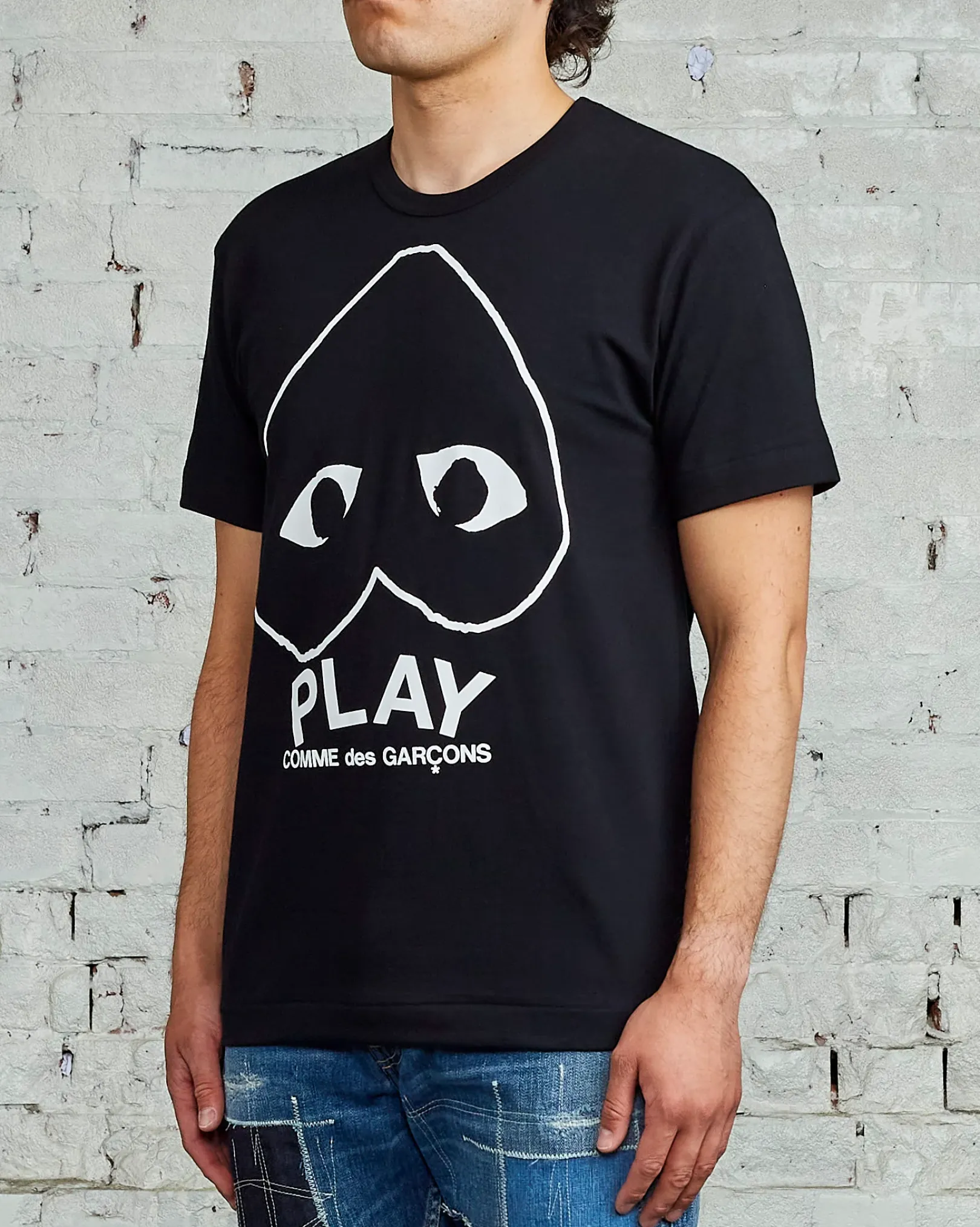 Sale Comme des Garçons PLAY PLAY Logo T-Shirt Black
