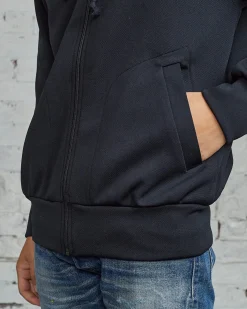 Fashion Comme des Garçons PLAY Red Heart Zip Hooded Sweatshirt Black