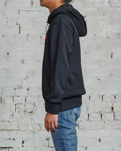 Discount Comme des Garçons PLAY Red Heart Hooded Sweatshirt Black