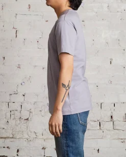 Fashion Comme des Garçons PLAY Small Red Woven Heart T-Shirt Grey