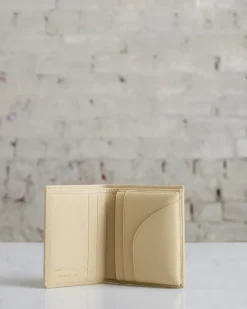 Online Comme des Garçons WALLET Classic Leather Line A Bi-Fold Wallet Off White