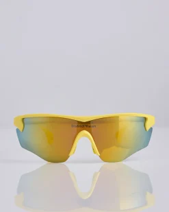 Hot District Vision Junya Racer Sunglass Canary D+ Gold Mirror
