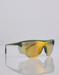 Outlet District Vision Junya Racer Sunglass Sage D+ Fire Mirror