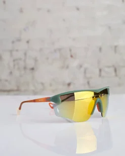 Discount District Vision Junya Sunglass Green / Fire Mirror
