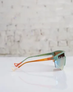 Discount District Vision Junya Sunglass Green / Fire Mirror