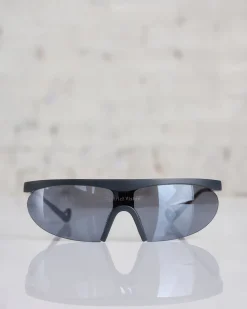New District Vision Koharu Eclipse Sunglass Black Onyx Mirror