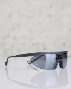 New District Vision Koharu Eclipse Sunglass Black Onyx Mirror