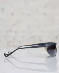 New District Vision Koharu Eclipse Sunglass Black Onyx Mirror